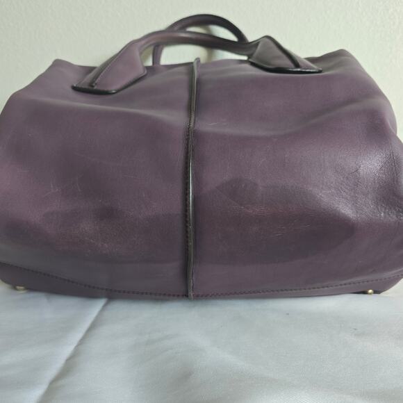 Tod's D-styling Handbag Leather Purple Lavender Large - Picture 10 of 12